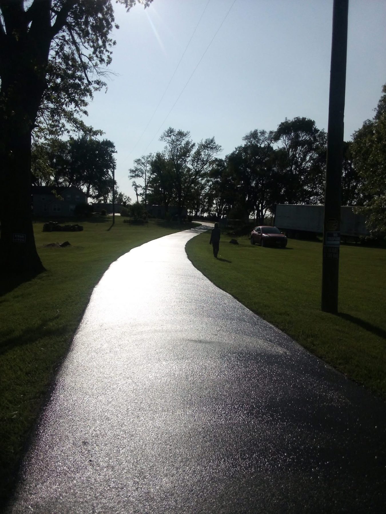 Parking lot striping and markings