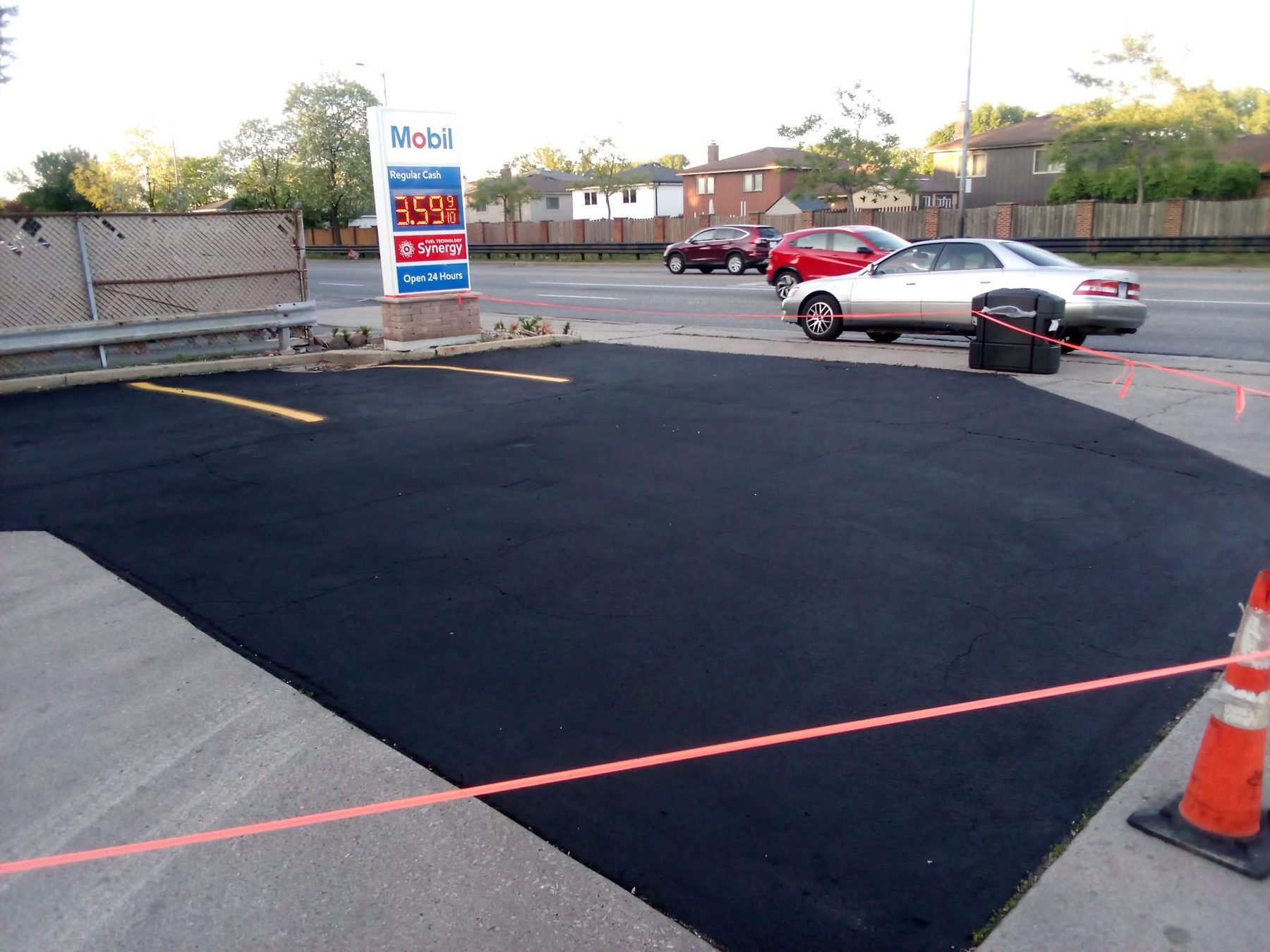 Parking lot striping and markings